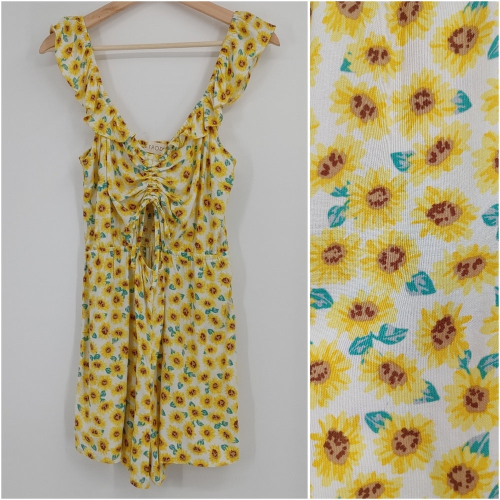 Retrod | sunflower print romper